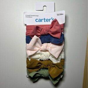 Carter's Multicolor Baby Headwraps Set